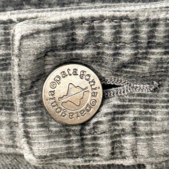 Patagonia Womens Gray Organic Corduroy A-line Short Skirt Pockets Size 4 Y2K - Picture 6 of 13